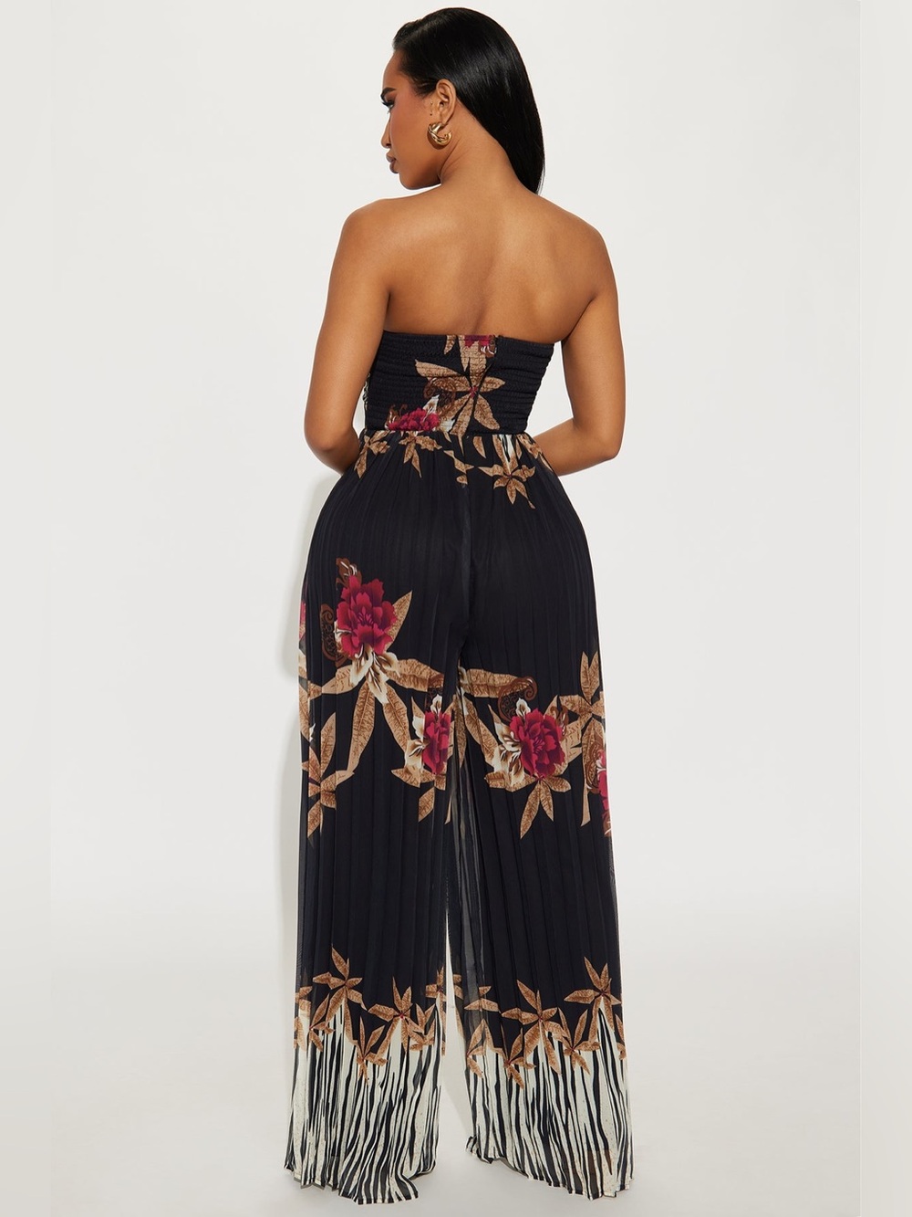 Fashion Nova Luxury Oasis Jumpsuit - Black/combo - Picture 3 of 4